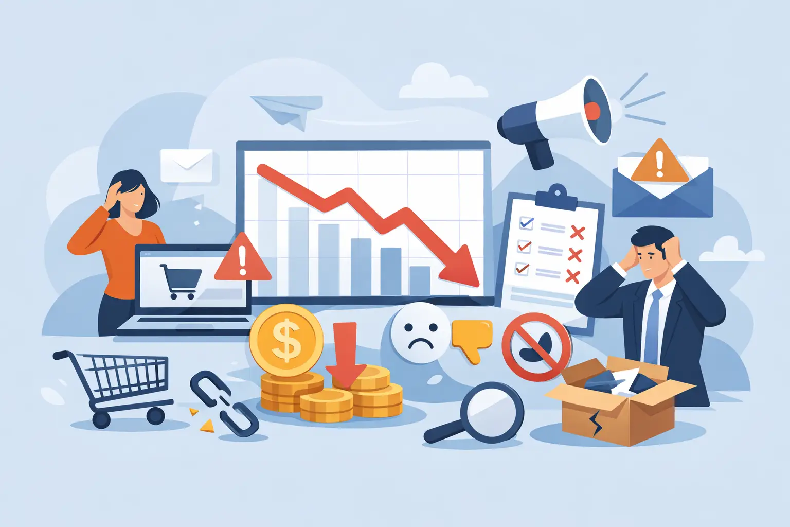 10 erros que prejudicam vendas online e receita