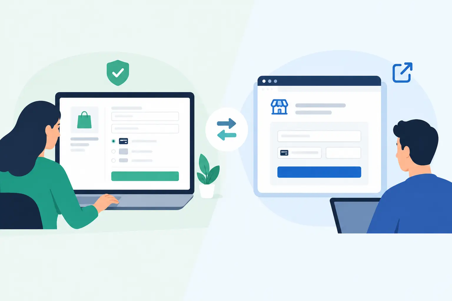 Checkout transparente versus redirecionado