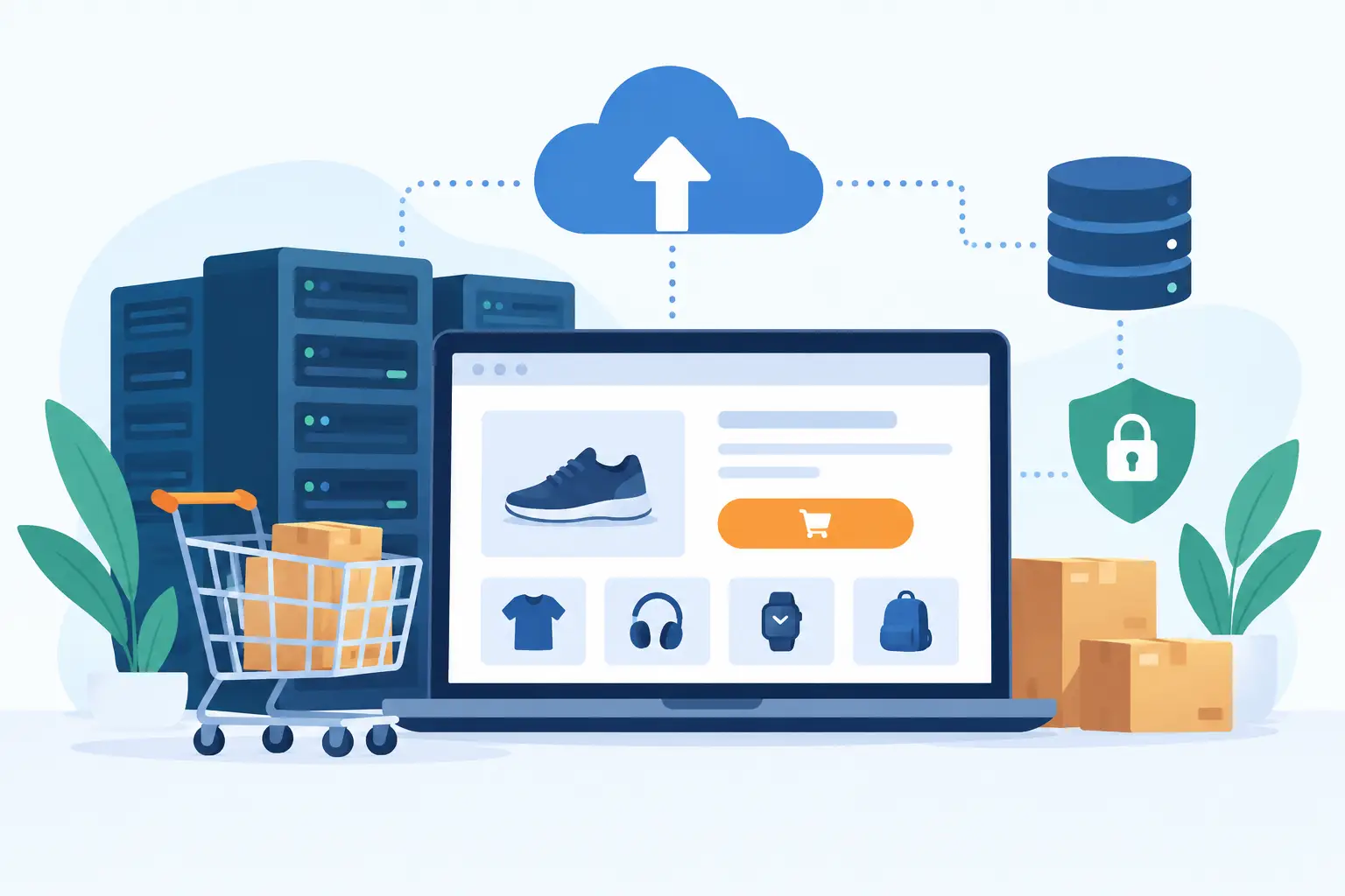 Guia de infraestrutura para e-commerce que vende